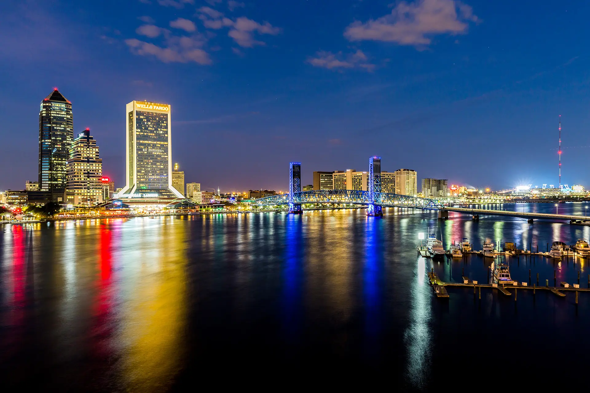 Jacksonville Skyline at Night.